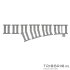 Ballast plaat voor Wissel Links R120