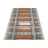 Tile 1x4 Reddish Brown 100 stuks