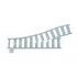Ballast plaat voor smalspoor Wissel R84 Links