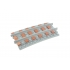 Ballast Plaat voor Smalspoor R72, 8 stuks, Kwart cirkel