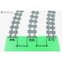 Smalspoor Bochtenset R72 - 16 stuks = halve cirkel